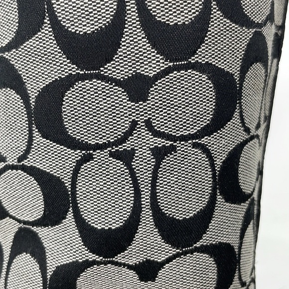 Coach Boots Women's 8.5 Grey Black Chrissi All-Over Print Knee High - Picture 11 of 14